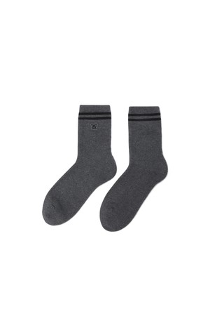 [ANEW GOLF] [ONLINE EXCLUSIVE] MEN MIDDLE SOCKS_DG_GREY-a