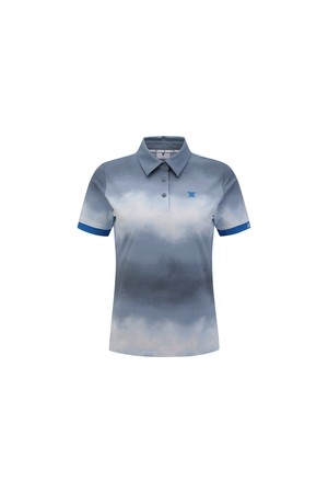 [ANEW GOLF] WOMEN AURORA PATTERN T-SHIRT_DG_GREY-a