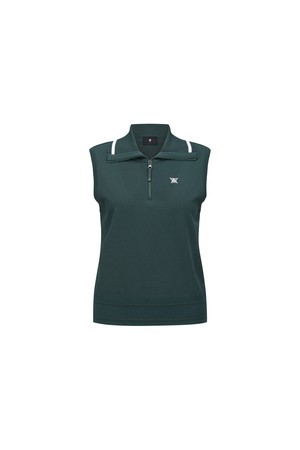 [ANEW GOLF] WOMEN SAILOR COLLAR KNIT VEST_DN_GREEN-a