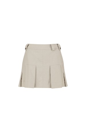 [ANEW GOLF] WOMEN PLEATED SKIRT_BE_BEIGE-a