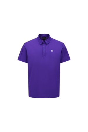 [ANEW GOLF] MEN HYBRID SOLID T-SHIRT_PP_PURPLE-a