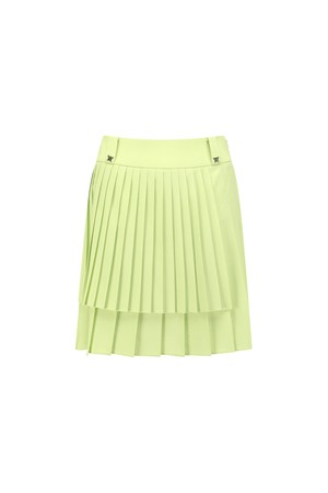 [ANEW GOLF] WOMEN PLEATED WRAP SKIRT_LI_YELLOW-a