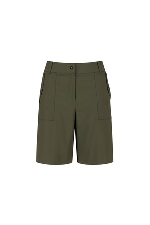[ANEW GOLF] WOMEN CARGO A LINE HALF PANTS_DK_KHAKI-a