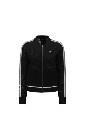 [ANEW GOLF] WOMEN SET UP ATHLEISURE KNIT CARDIGAN_BK_BLACK-a