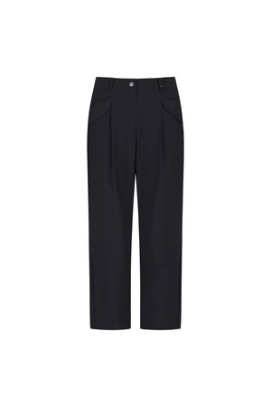 [ANEW GOLF] WOMEN TAPERED ZIP POINT PANTS_BK_BLACK-a