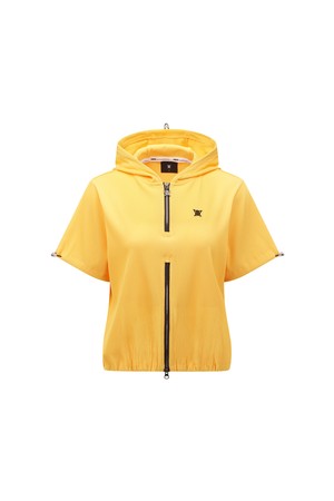 [ANEW GOLF] WOMEN ABSTRACT DOUBLE ZIP ANORAK T-SHIRT_YE_YELLOW-a