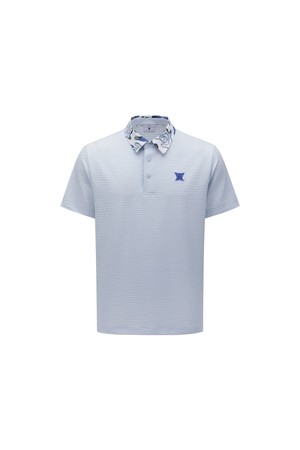 [ANEW GOLF] MEN ABSTRACT PRINTED POLO T-SHIRT_IB_BLUE-a