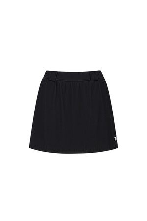 [ANEW GOLF] WOMEN ABSTRACT VOLUME FLARE SKIRT_BK_BLACK-a
