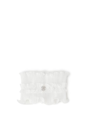 [ANEW GOLF] WOMEN FRILL NECK COVER_WH_WHITE-a