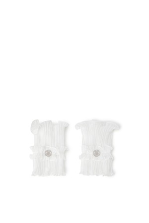 [ANEW GOLF] WOMEN FRILL WRIST COVER_WH_WHITE-a