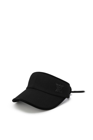 [ANEW GOLF] WOMEN CENTRE INCISION VISOR_BK_BLACK-a