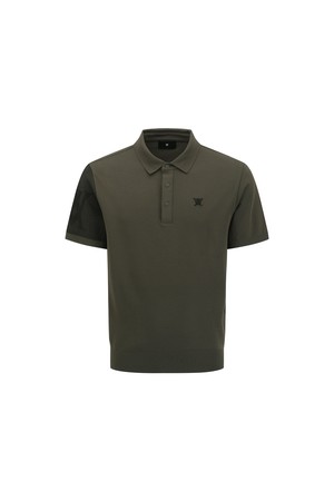 [ANEW GOLF] MEN TRANSITION SHORT SLEEVE KNIT_KH_KHAKI-a