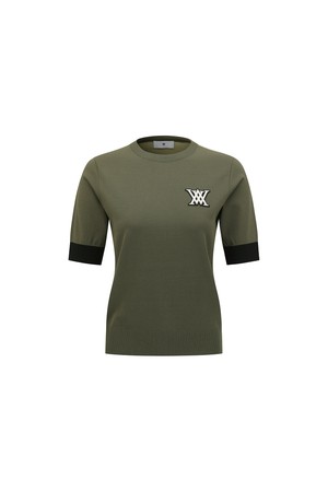 [ANEW GOLF] WOMEN TRANSITION SHORT SLEEVE SWEATER_KH_KHAKI-a