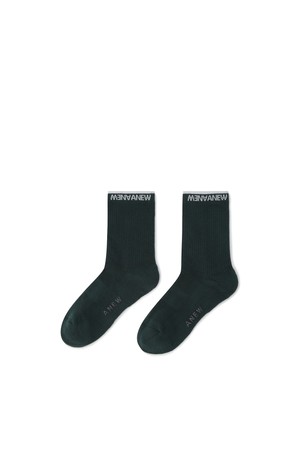 [ANEW GOLF] WOMEN BASIC MIDDLE SOCKS_DN_GREEN-a