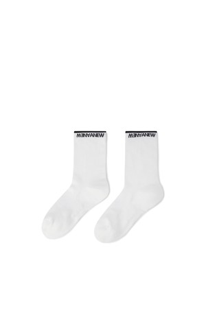 [ANEW GOLF] WOMEN BASIC MIDDLE SOCKS_WH_WHITE-a