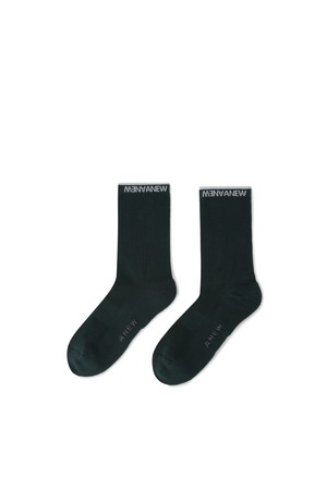 [ANEW GOLF] MEN BASIC MIDDLE SOCKS_DN_GREEN-a