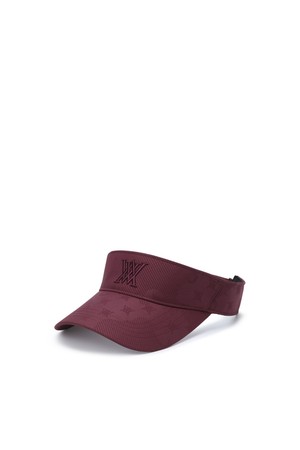 [ANEW GOLF] UNI TEE HOLDER LOGO VISOR_BU_WINE-a