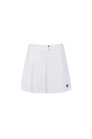 WOMEN PLEATED HALF PANTS_OW_WHITE-a