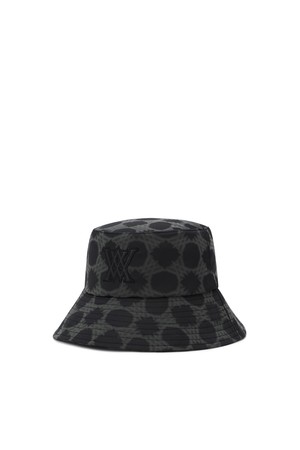 UNI SEASONAL PATTERN BUCKET HAT_BK_BLACK-a