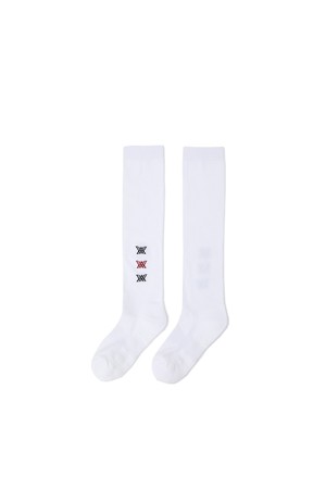 WOMEN POCKER KNEE SOCKS_WH_WHITE-a