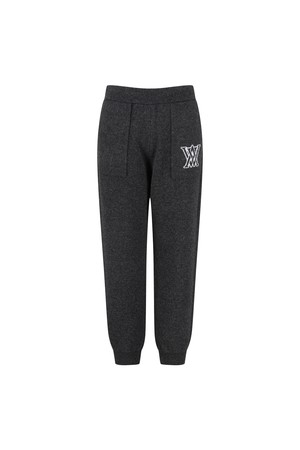 MEN CASHMERE BLEND SWEATER JOGGER PANTS_GREY-a