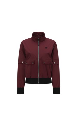 WOMEN MULTI POCKET BLOUSON JACKET_BU_WINE-a