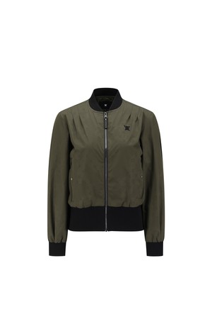 WOMEN SIGNATURE MA-1 JACKET_KHAKI-a