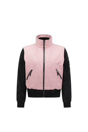 WOMEN 2 IN 1 LOGO EMBO JACKET_PINK-a
