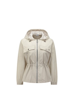 [ANEW GOLF] WOMEN HOODED UTILITY SAFARI JACKET_LE_BEIGE-a