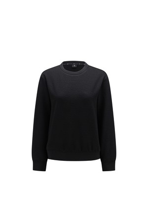 WOMEN JACQUARD SWEATSHIRT_BK_BLACK-a
