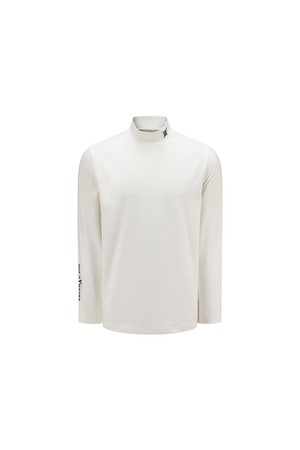 MEN BRUSHED FLEECE MOCK NECK BASELAYER_IVORY-a