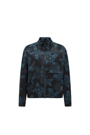 WOMEN FA FLOWER PATTERN ANORAK JACKET_BK_BLACK-a