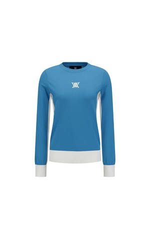 WOMEN FA ROUND SWEATER_BL_BLUE-a