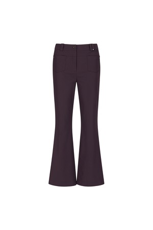 WOMEN FA ESSENTIAL BOOT CUT PANTS_BU_WINE-a