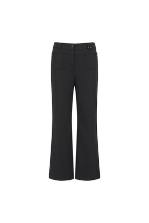 WOMEN FA ESSENTIAL BOOT CUT PANTS_BK_BLACK-a