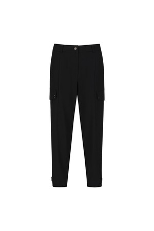 WOMEN FA TAPERED PANTS _BK_BLACK-a