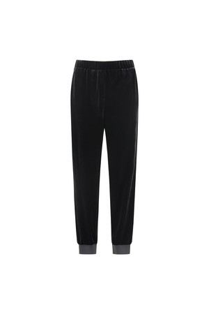WOMEN VELVET JOGGER PANTS_BK_BLACK-a