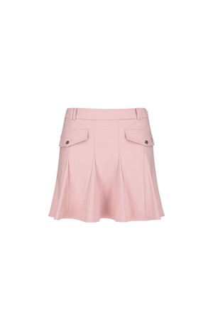 WOMEN PANEL FLARE SKIRT_LP_PINK-a