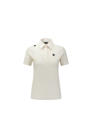 WOMEN WAVE TEXTURED TRANSITION SHORT SLEEVE T-SHIRT_CR_WHITE-a