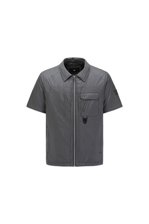 MEN PADDED SHORT SLEEVE SHIRT JACKET_DG_GREY-a
