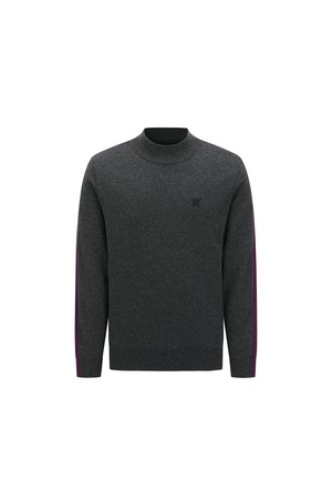 MEN MOCK NECK WINDPROOF TWO TONE SWEATER_MG_NOCOLOR-a