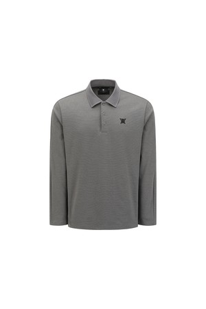 MEN LOGO JACQUARD T-SHIRT_DG_GREY-a