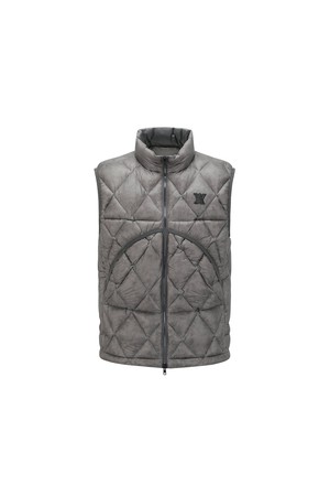 MEN LIGHT ORBIT QUILTED DOWN VEST_GR_GREY-a