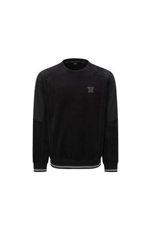 MEN WI BRUSHED FLEECE SWEATSHIRT_BK_BLACK-a