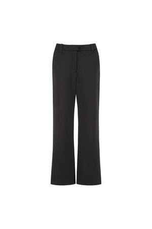 WOMEN BRUSHED WIDE PANTS_BK_BLACK-a