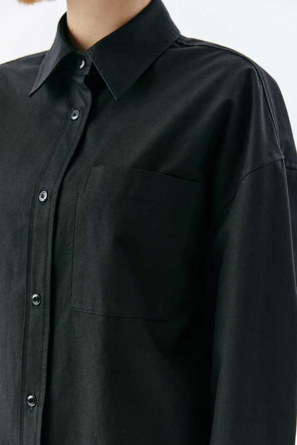 AEDITEM STUDIOZ - 셔츠 - GREATER POCKET SHIRT(BLACK)