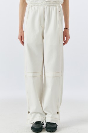 AUTRE STITCH BANDING PANTS(WHITE)