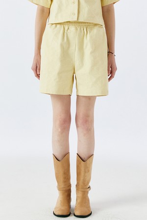 JACQUARD POCKET SHORTS(YELLOW)