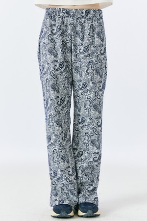 JACQUARD HOOK BANDING PANTS(W.NAVY)