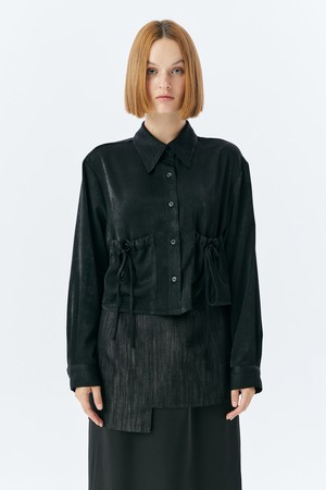 KNOT POCKET SHIRT(BLACK)